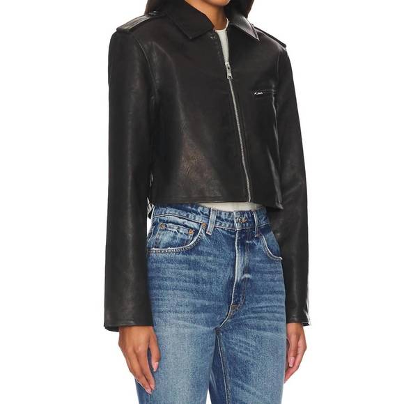 NEW STEVE MADDEN verone jacket in dark brown - Picture 3 of 4